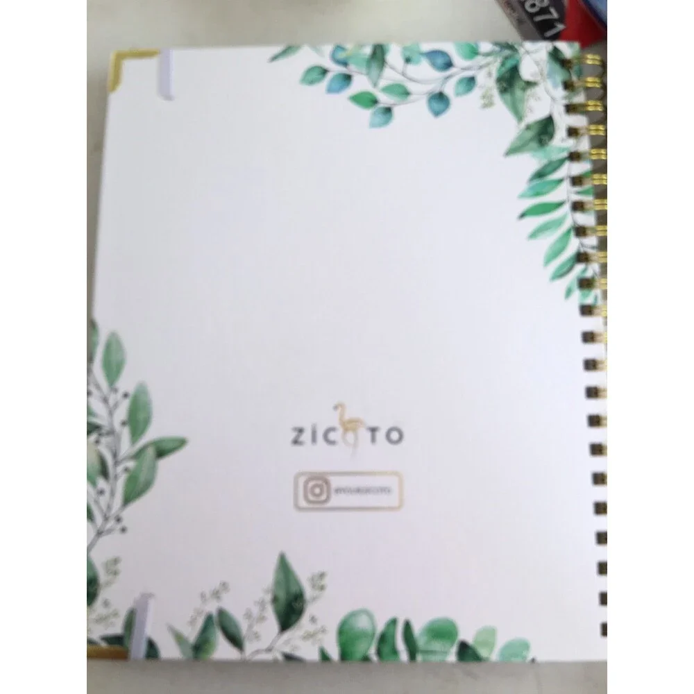 Zicoto Wedding Planner Book Organizer Hardcover 5 Tabbed Sections 12